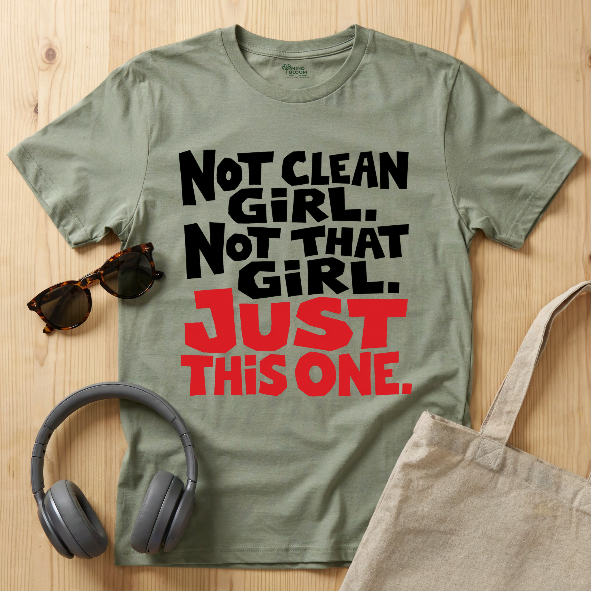 Not clean girl. Not that girl. Just this one T-Shirt